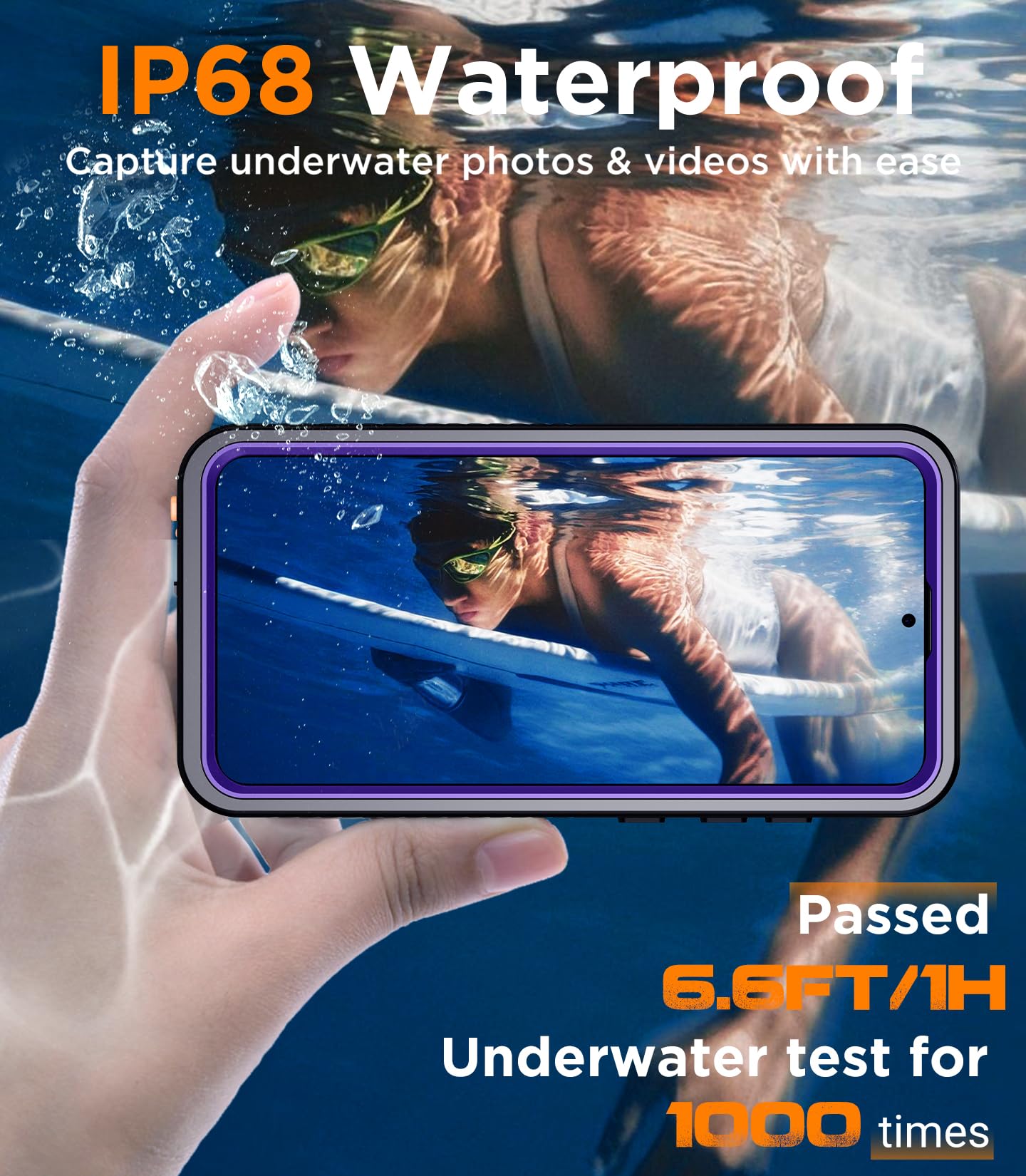 Foto 4 pulgar | Funda De Teléfono Temdan Impermeable Con Lente Para Samsung Galaxy S25 - Venta Internacional.