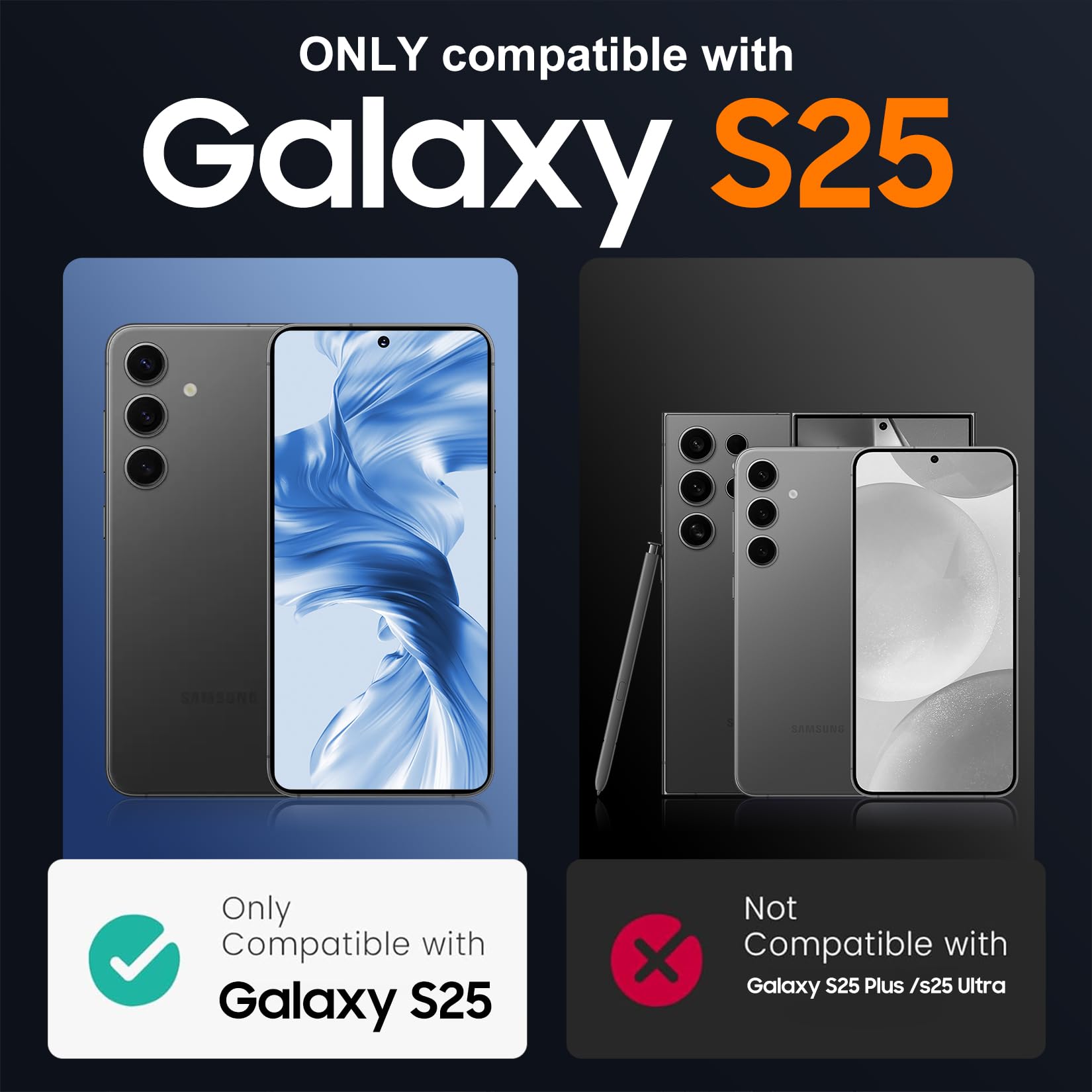Foto 2 | Funda De Teléfono Temdan Diseñada Para Samsung Galaxy S25 De 6.2 Pulgadas - Venta Internacional.
