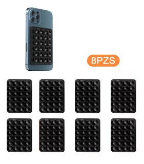 Foto 3 | Funda Ventosa de Silicona para Celular 8 Piezas Negras