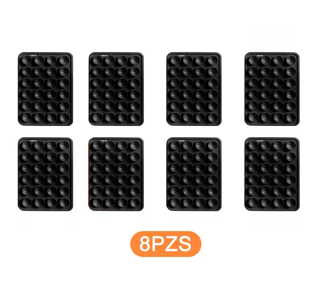 Foto 5 pulgar | Funda Ventosa de Silicona para Celular 8 Piezas Negras