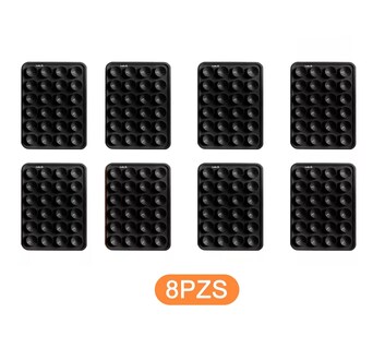 Foto 4 | Funda Ventosa de Silicona para Celular 8 Piezas Negras
