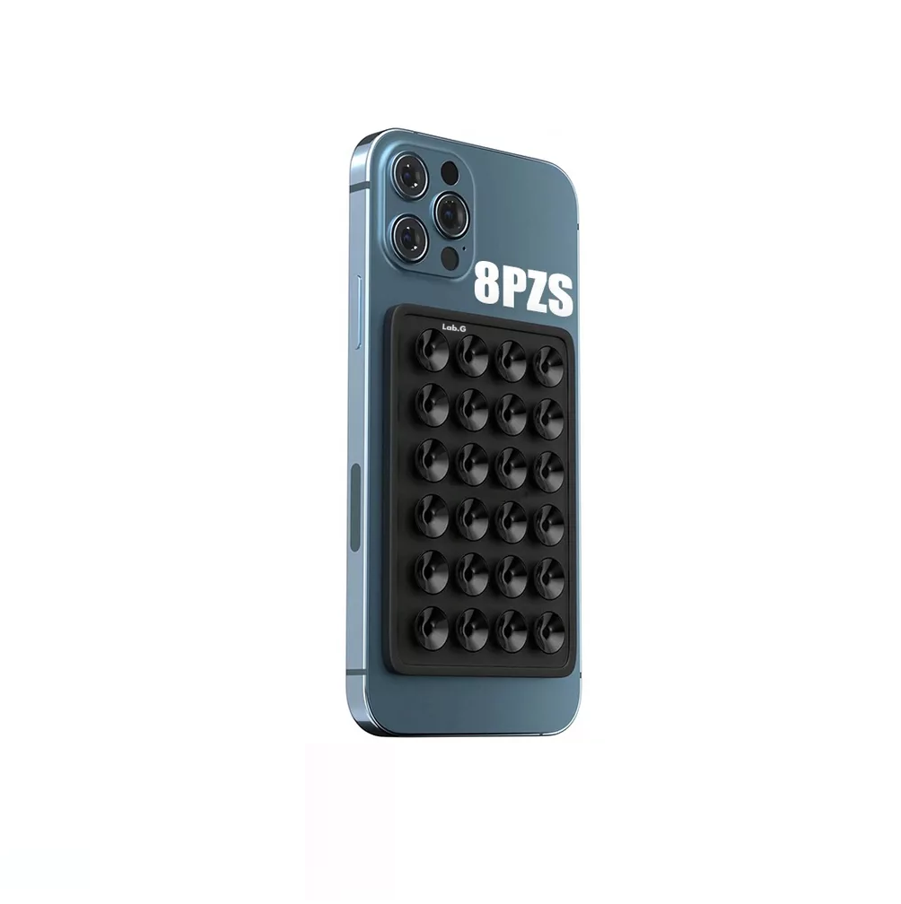 Foto 6 pulgar | Funda Ventosa de Silicona para Celular 8 Piezas Negras