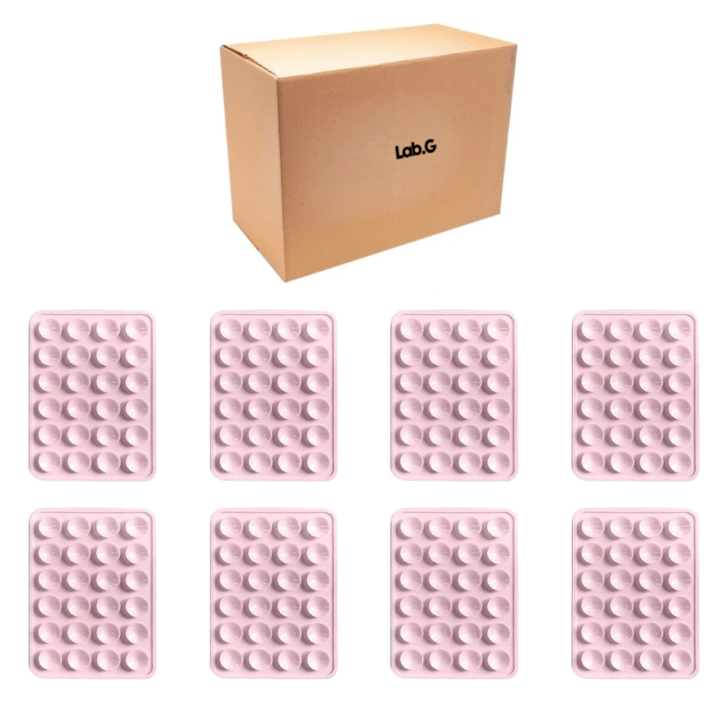 Funda Ventosa De Silicona Soporte Para Celular Lab.g 8 Pzs Rosa