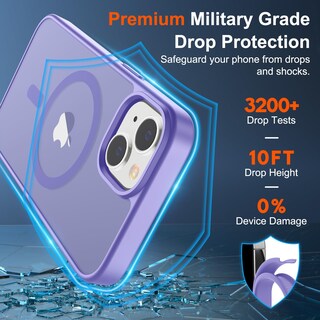 Foto 3 | Funda Magnética Supfine Para Iphone 14/13 Con Magsafe Purple - Venta Internacional.