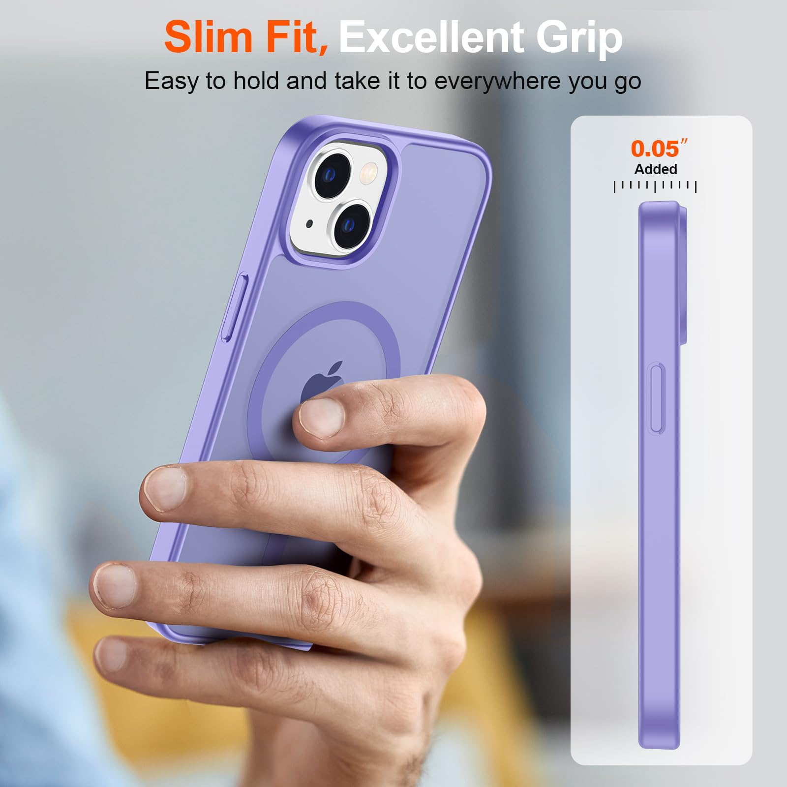Foto 7 | Funda Magnética Supfine Para Iphone 14/13 Con Magsafe Purple - Venta Internacional.