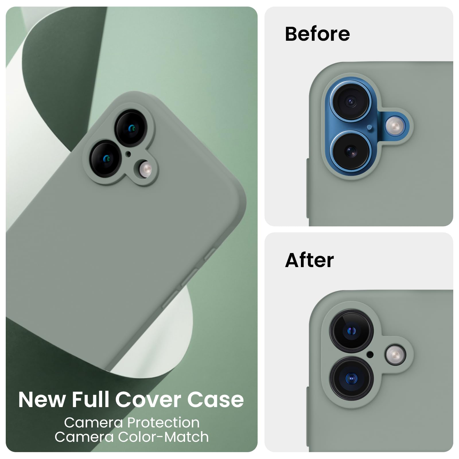 Foto 3 pulgar | Funda De Teléfono Firenova Diseñada Para Iphone 16, Silicona, Color Verde - Venta Internacional.