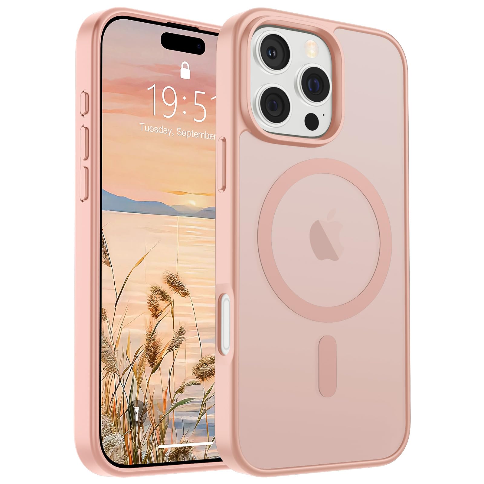 Foto 1 | Funda Magnética Supfine Para Iphone 16 Pro Max, Color Rosa - Venta Internacional.