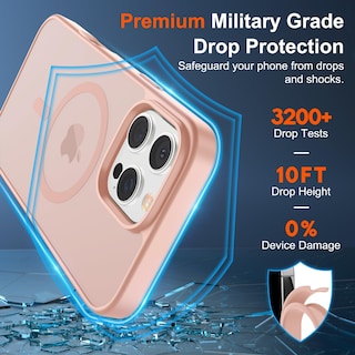 Foto 3 | Funda Magnética Supfine Para Iphone 16 Pro Max, Color Rosa - Venta Internacional.