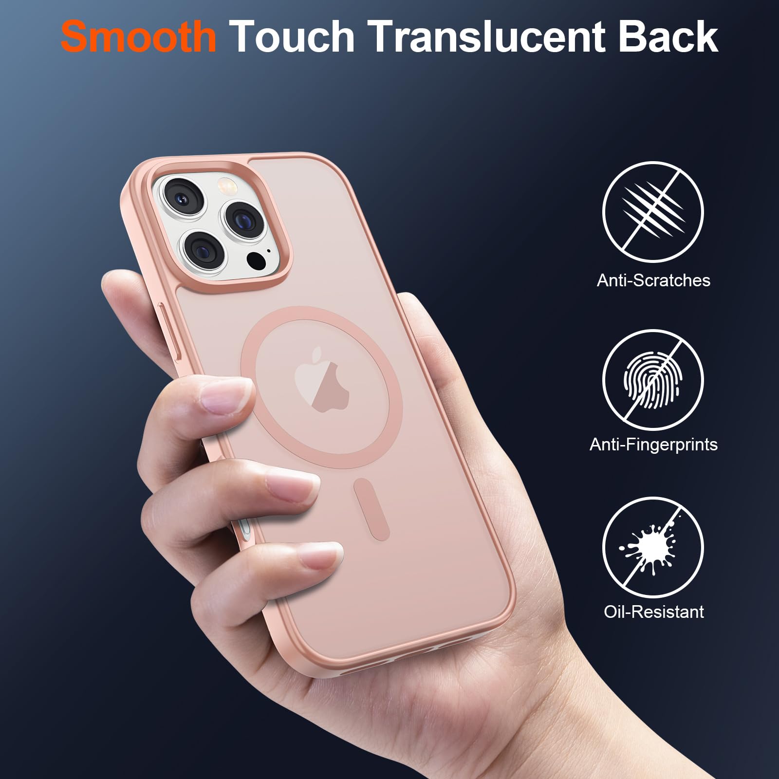 Foto 7 pulgar | Funda Magnética Supfine Para Iphone 16 Pro Max, Color Rosa - Venta Internacional.