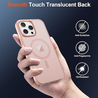 Foto 6 | Funda Magnética Supfine Para Iphone 16 Pro Max, Color Rosa - Venta Internacional.