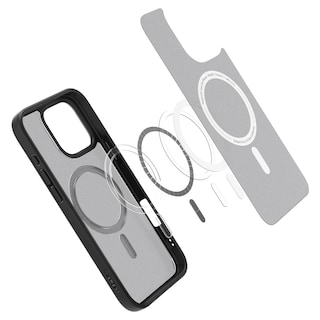 Foto 2 | Funda Spigen Ultra Hybrid Magfit Para Iphone 16 Pro Frost, Color Negro - Venta Internacional.