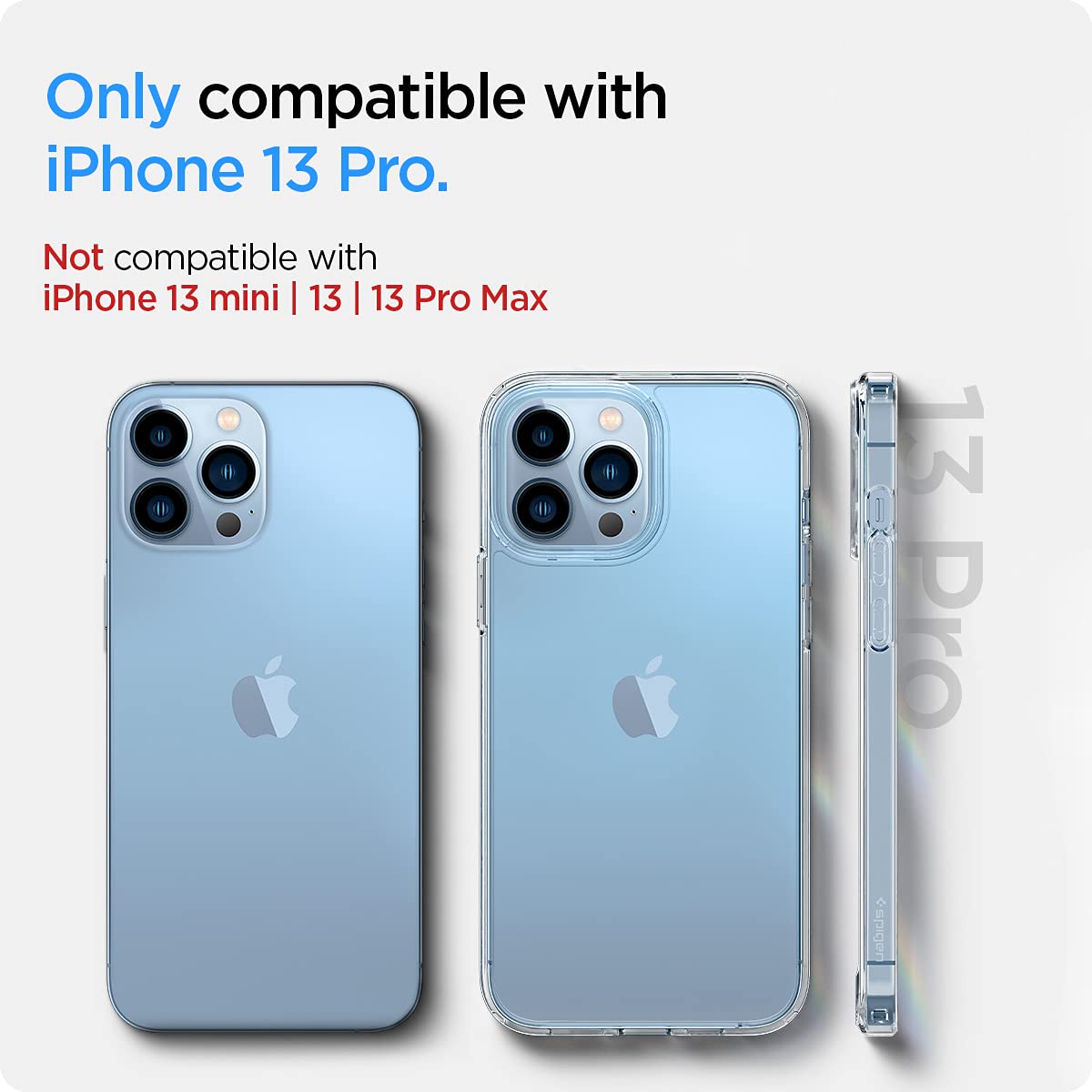 Foto 3 pulgar | Funda De Teléfono Spigen Ultra Hybrid Para Iphone 13 Pro - Transparente - Venta Internacional.