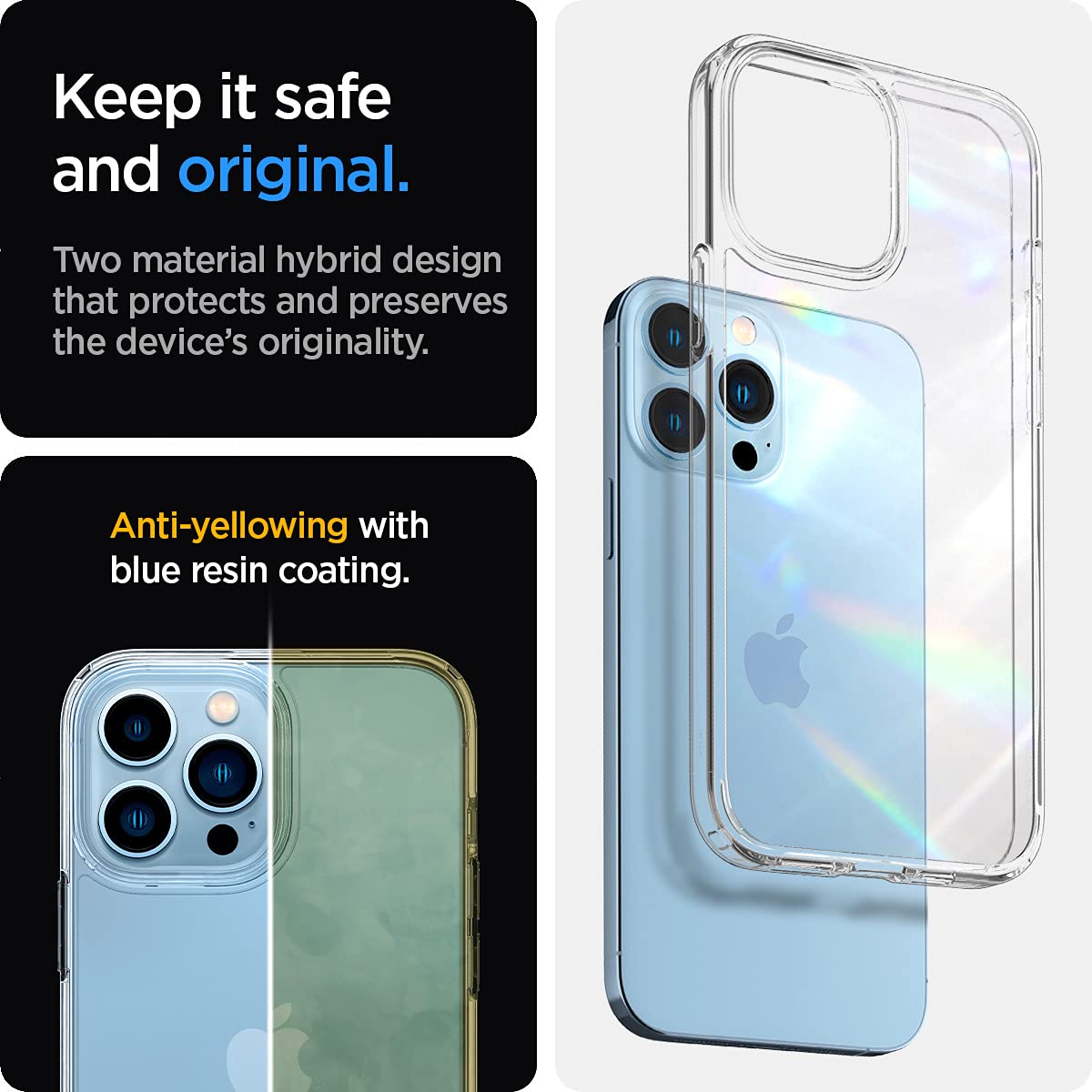 Foto 5 pulgar | Funda De Teléfono Spigen Ultra Hybrid Para Iphone 13 Pro - Transparente - Venta Internacional.