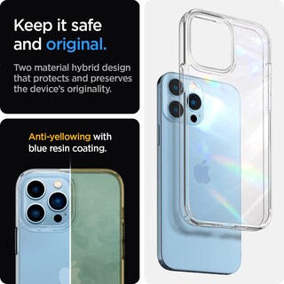 Foto 4 | Funda De Teléfono Spigen Ultra Hybrid Para Iphone 13 Pro - Transparente - Venta Internacional.