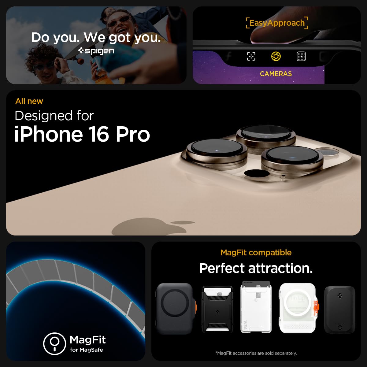 Foto 4 pulgar | Funda Spigen Ultra Hybrid Magfit Para Iphone 16 Pro, Color Blanco - Venta Internacional.