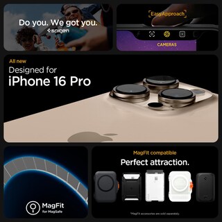 Foto 3 | Funda Spigen Ultra Hybrid Magfit Para Iphone 16 Pro, Color Blanco - Venta Internacional.
