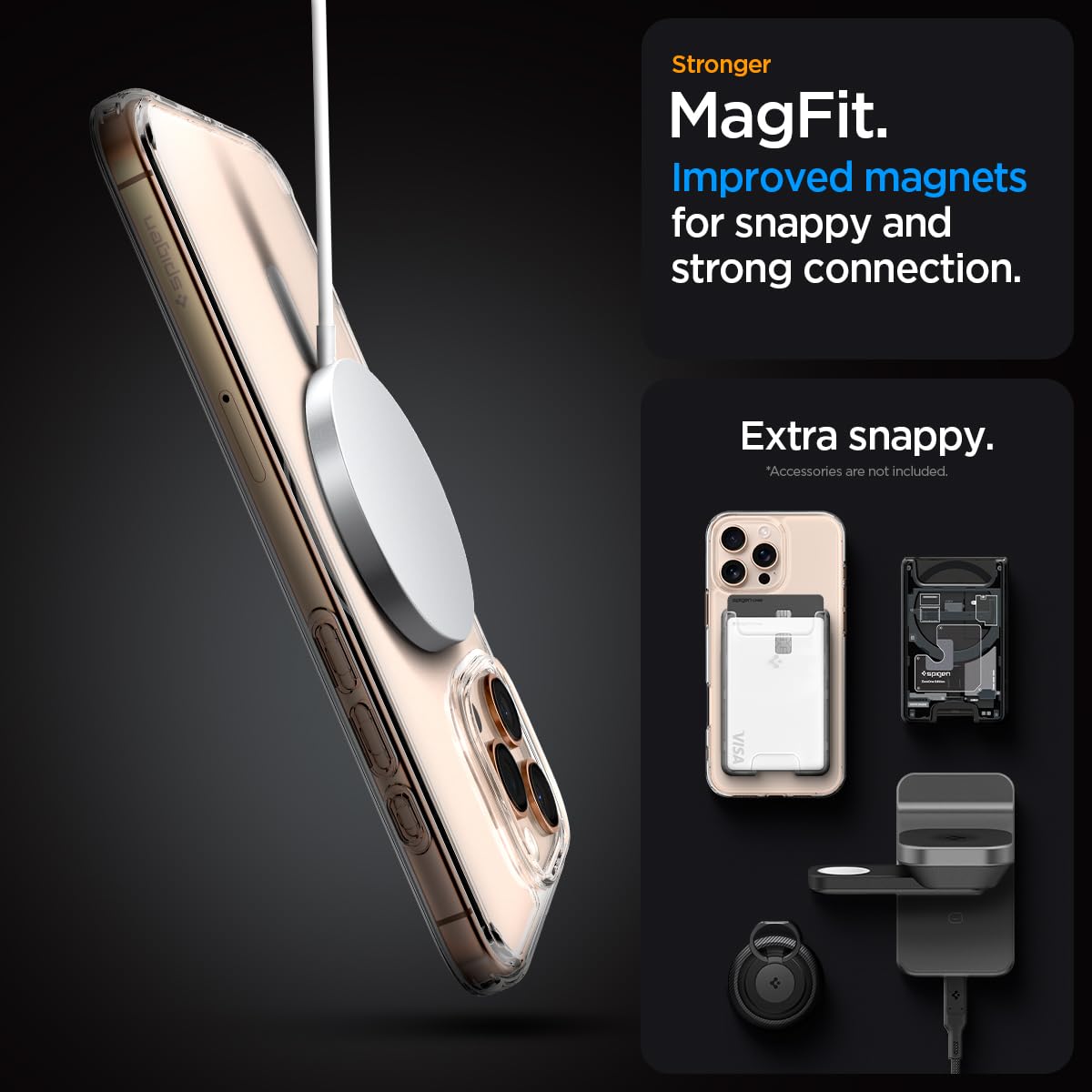 Foto 7 pulgar | Funda Spigen Ultra Hybrid Magfit Para Iphone 16 Pro, Color Blanco - Venta Internacional.