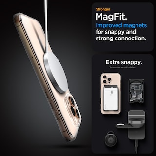 Foto 6 | Funda Spigen Ultra Hybrid Magfit Para Iphone 16 Pro, Color Blanco - Venta Internacional.