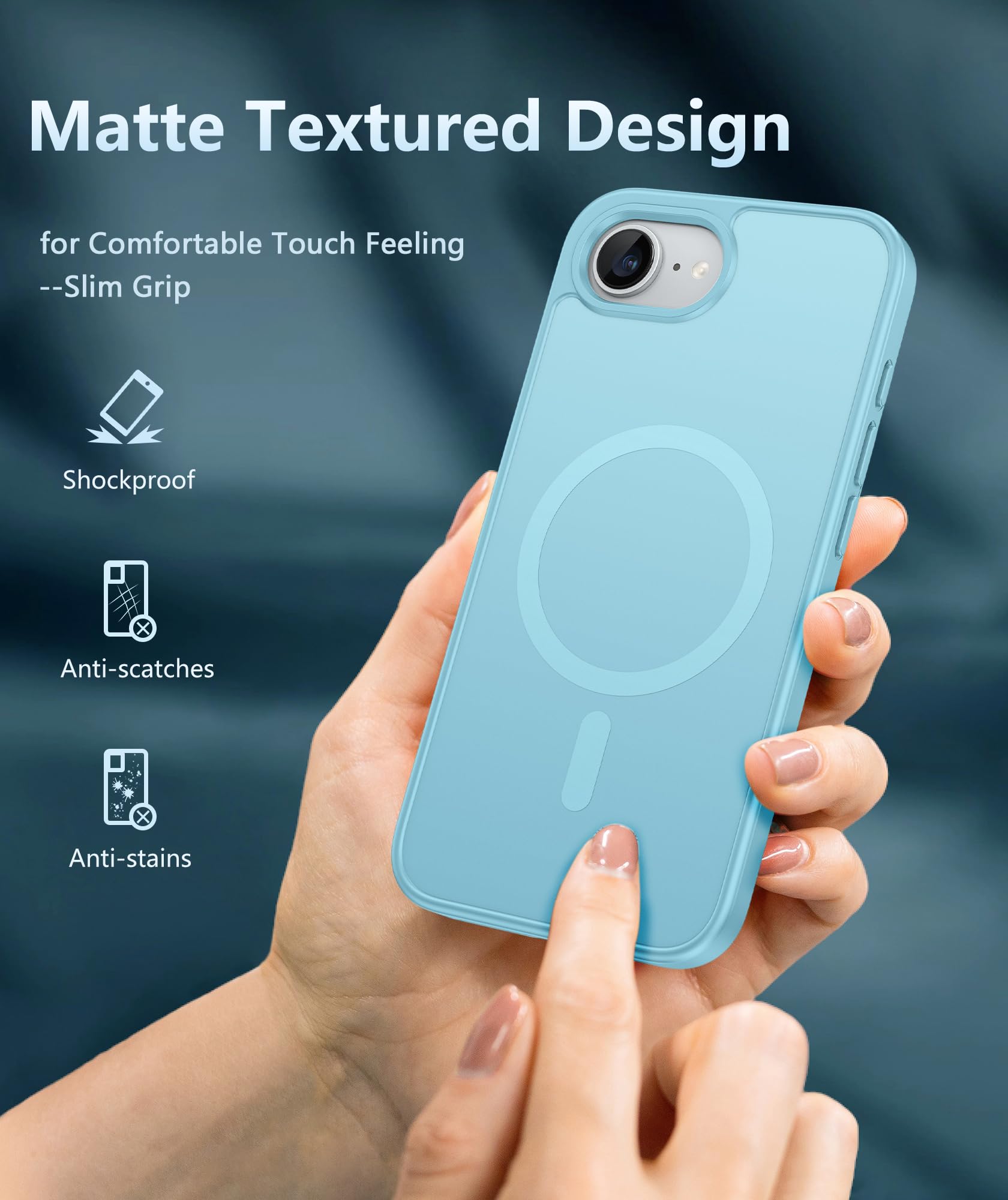 Foto 7 pulgar | Funda De Teléfono Fntcase Para Iphone 16e Magnética A Prueba De Golpes Mate - Venta Internacional.