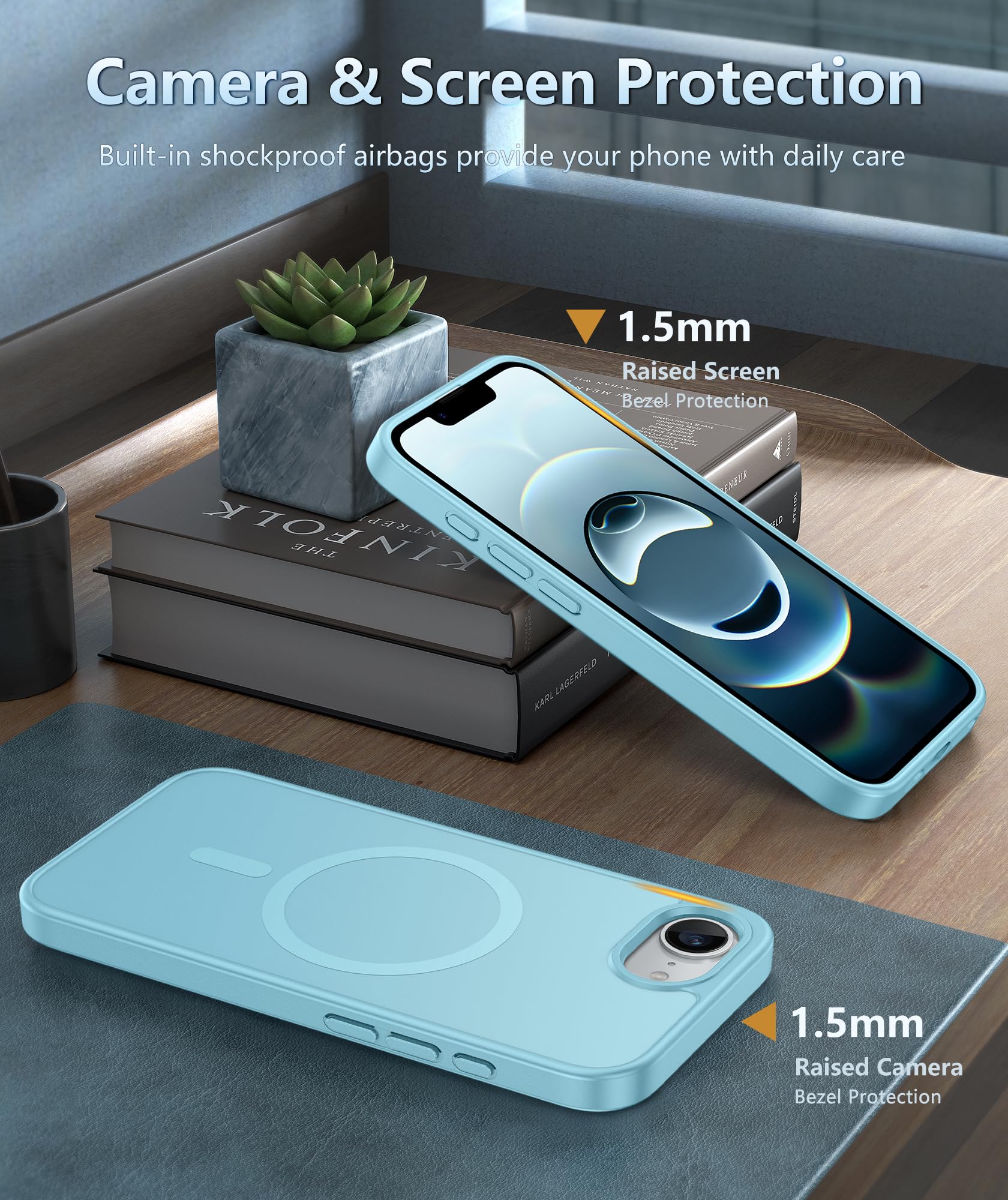 Foto 7 | Funda De Teléfono Fntcase Para Iphone 16e Magnética A Prueba De Golpes Mate - Venta Internacional.