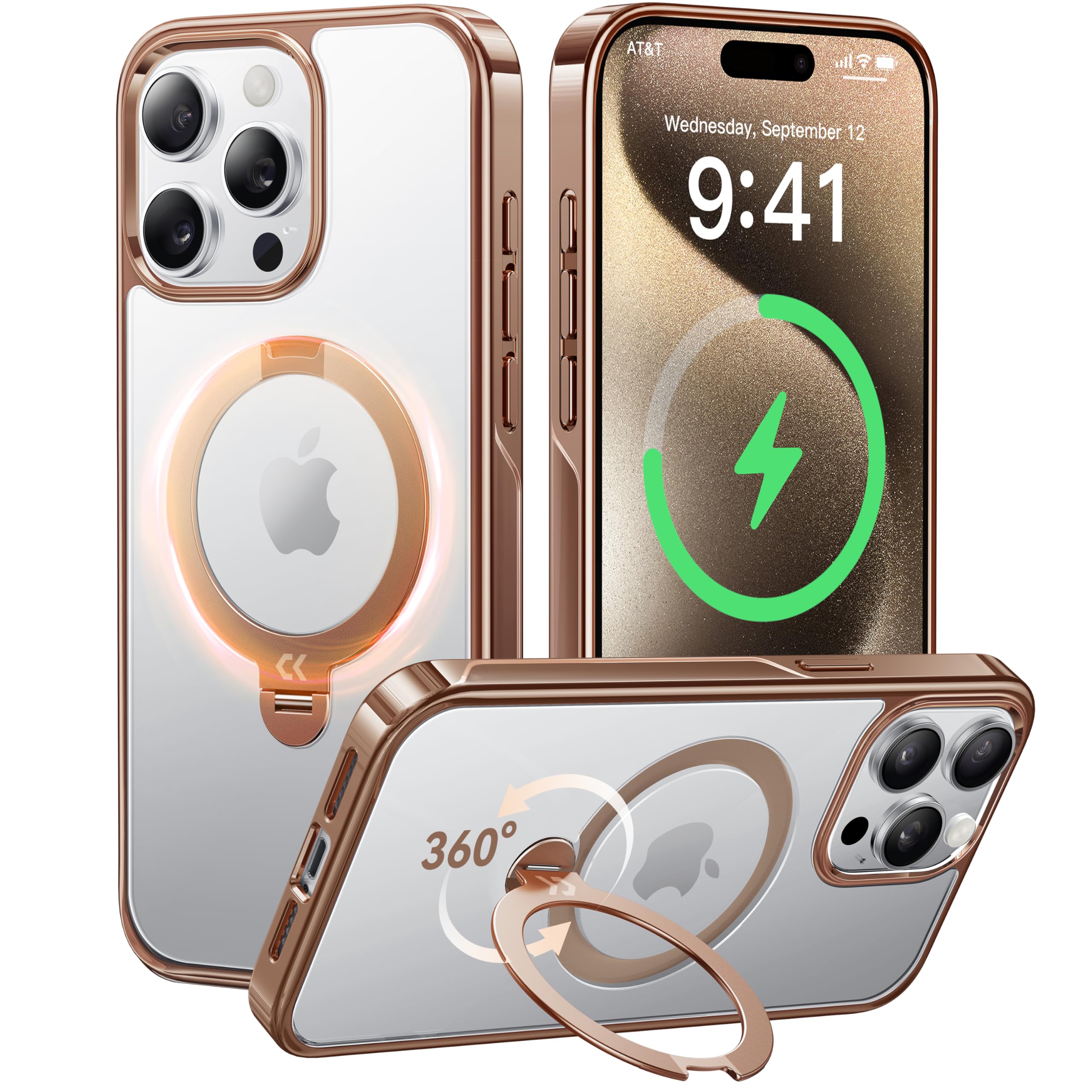Funda De Teléfono Casekoo Desert Titanium Para Iphone 15 Pro Max Rose - Venta Internacional.