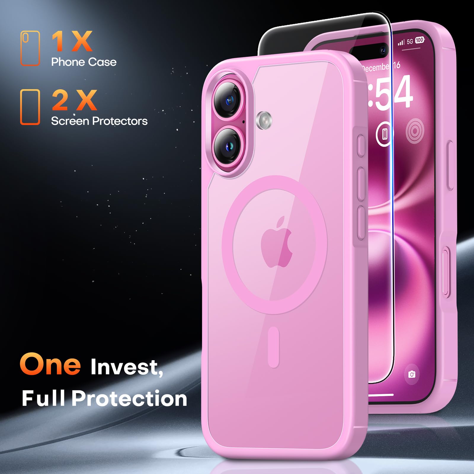Foto 5 pulgar | Funda Tauri 3 En 1 Para Iphone 16 Plus Con 2 Protectores De Pantalla - Venta Internacional.