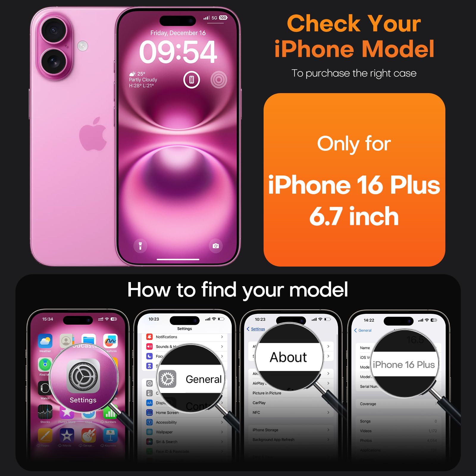 Foto 7 | Funda Tauri 3 En 1 Para Iphone 16 Plus Con 2 Protectores De Pantalla - Venta Internacional.