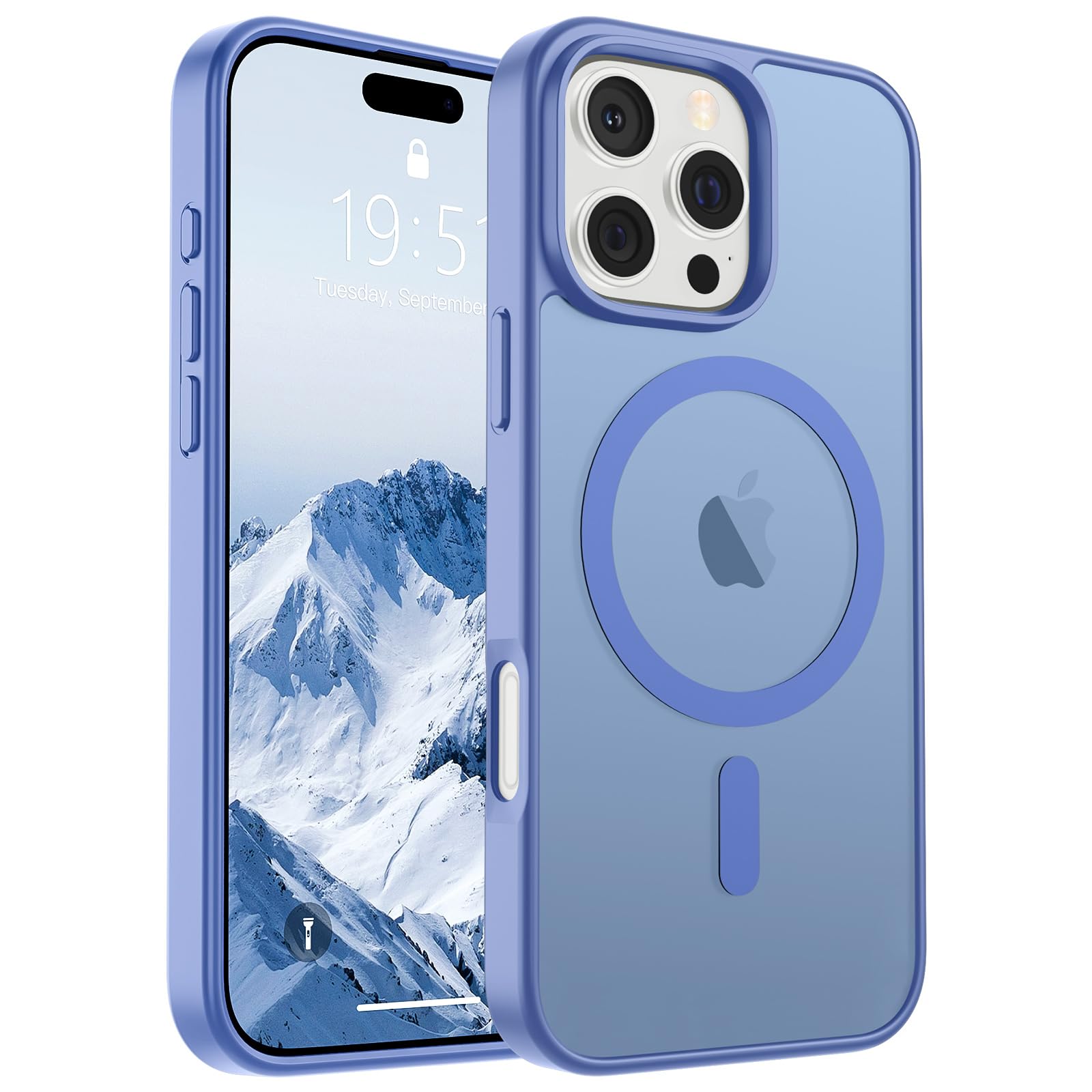 Foto 1 | Funda Magnética Supfine Para Iphone 16 Pro Max, Azul Y Morado - Venta Internacional.