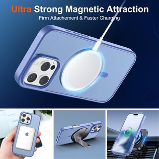 Foto 5 | Funda Magnética Supfine Para Iphone 16 Pro Max, Azul Y Morado - Venta Internacional.