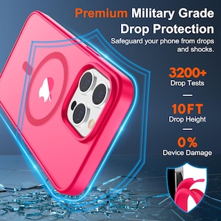 Foto 3 | Funda Magnética Supfine Para Iphone 13 Pro, Color Rosa Intenso - Venta Internacional.
