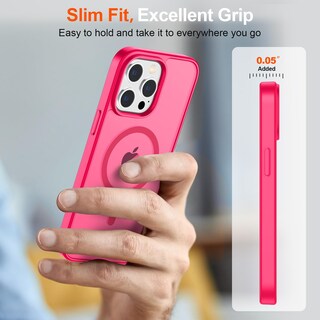Foto 7 | Funda Magnética Supfine Para Iphone 13 Pro, Color Rosa Intenso - Venta Internacional.
