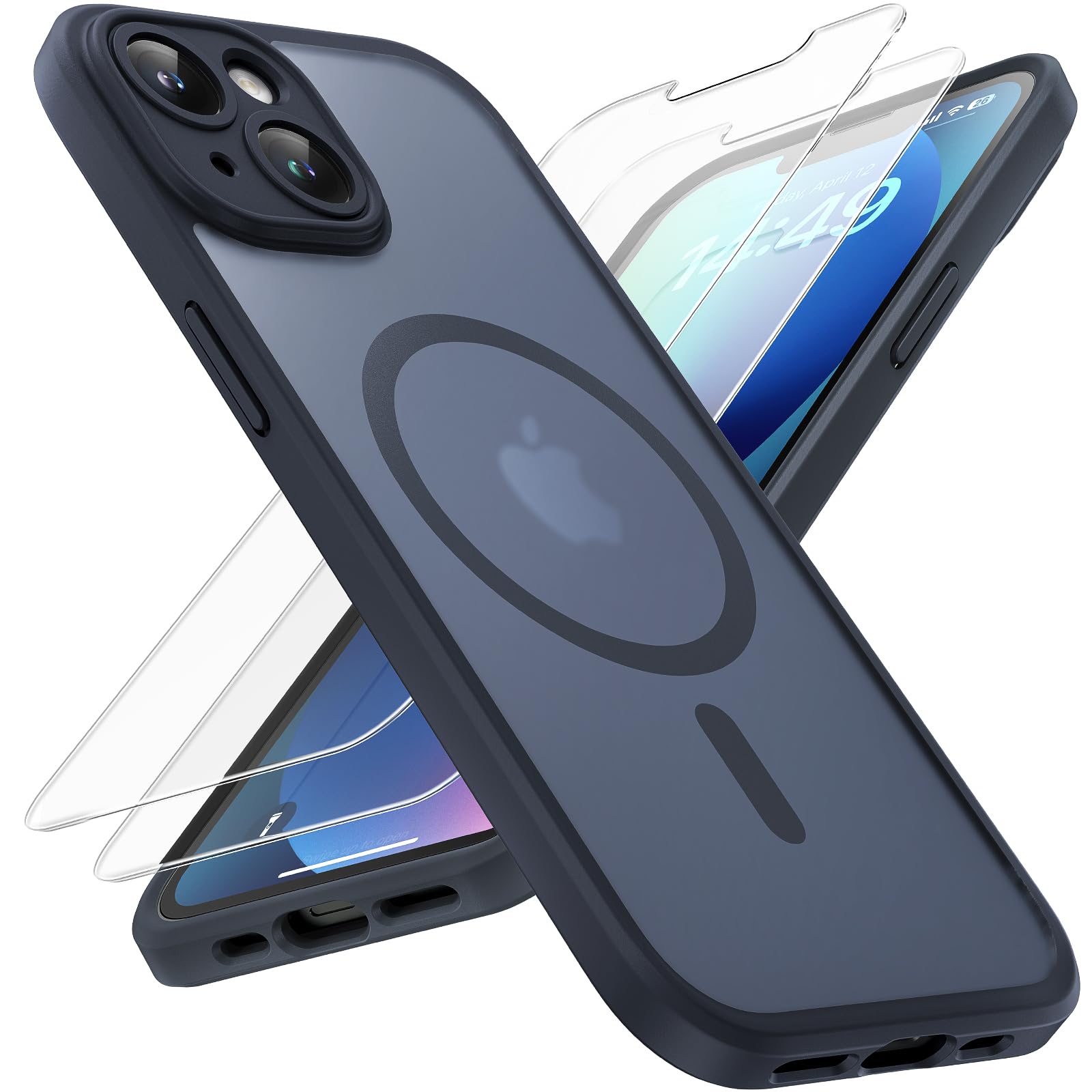 Foto 2 pulgar | Funda Magnética Tocol 3 En 1 Para Iphone 13 De 6,1 Pulgadas, Negra - Venta Internacional.