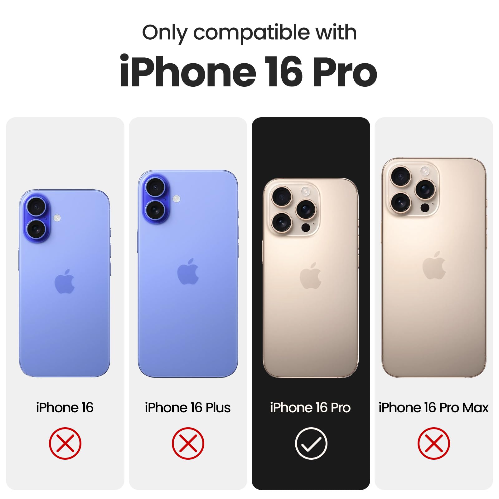 Foto 7 pulgar | Funda De Silicona Firenova Para Iphone 16 Pro Con 2 Protectores - Venta Internacional.