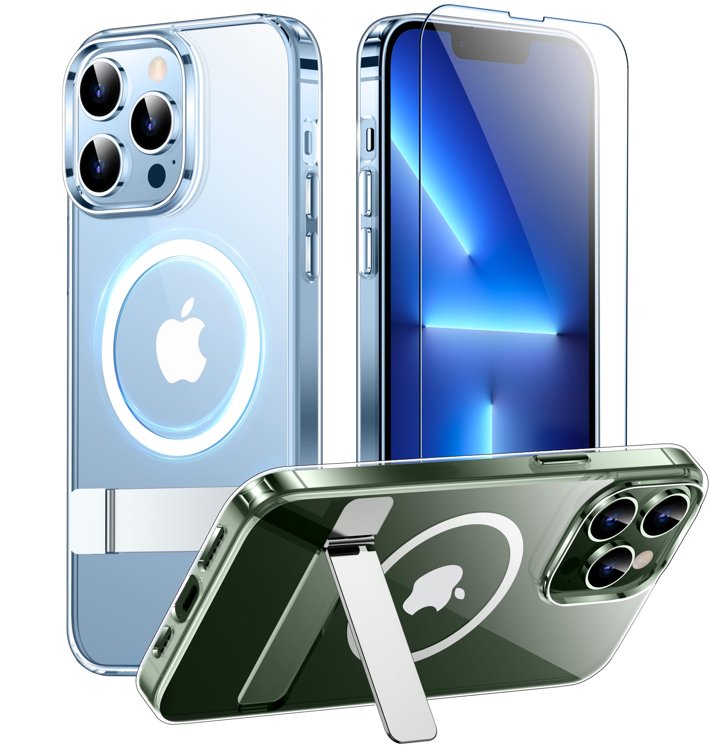Foto 1 | Funda Spidercase Magnetic Con 2 Cristales Templados Para Iphone 13 Pro - Venta Internacional.