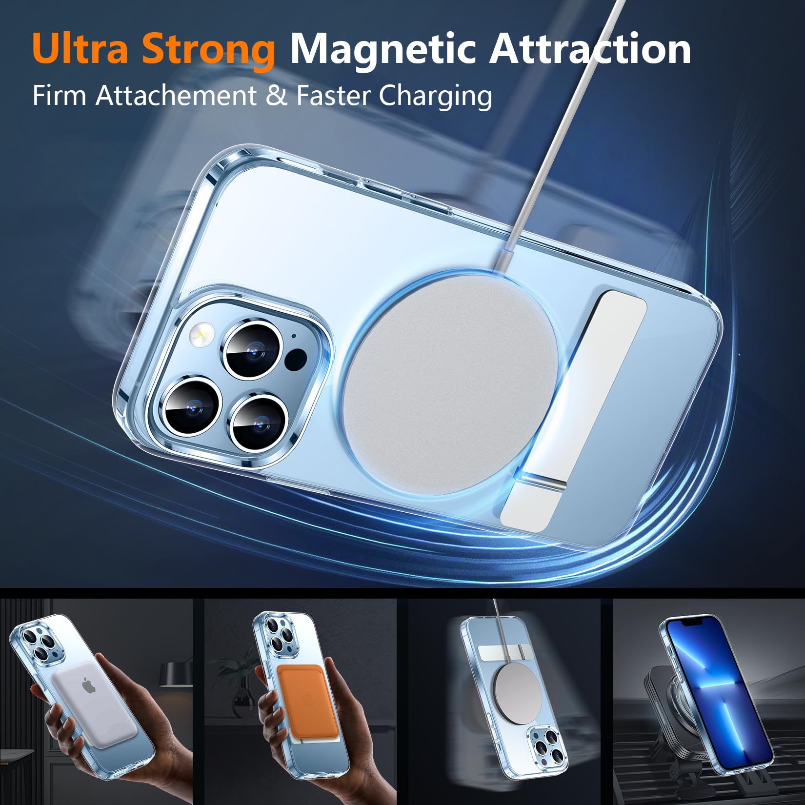 Foto 5 pulgar | Funda Spidercase Magnetic Con 2 Cristales Templados Para Iphone 13 Pro - Venta Internacional.