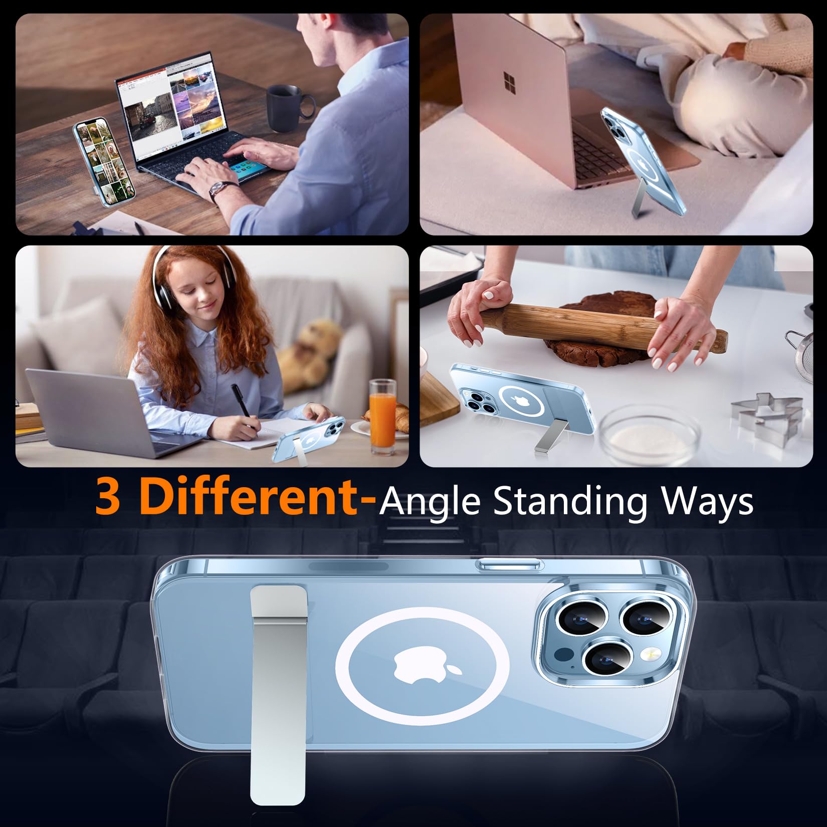 Foto 7 pulgar | Funda Spidercase Magnetic Con 2 Cristales Templados Para Iphone 13 Pro - Venta Internacional.