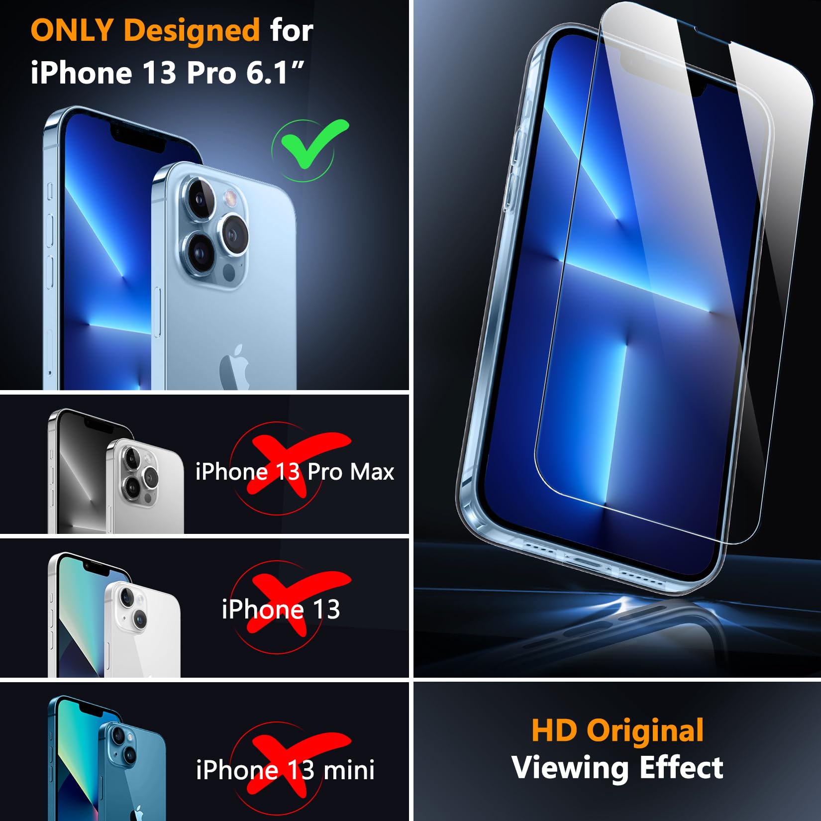 Foto 7 | Funda Spidercase Magnetic Con 2 Cristales Templados Para Iphone 13 Pro - Venta Internacional.