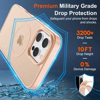 Foto 3 | Funda Magnética Supfine Para Iphone 16 Pro, Color Rosa Arena - Venta Internacional.