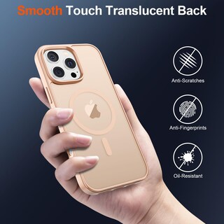 Foto 6 | Funda Magnética Supfine Para Iphone 16 Pro, Color Rosa Arena - Venta Internacional.