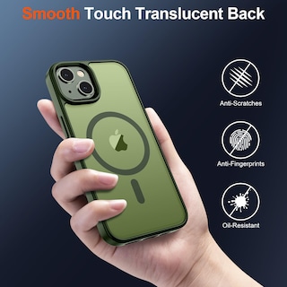 Foto 6 | Funda Magnética Supfine Para Iphone 15/14 Plus, Color Verde - Venta Internacional.