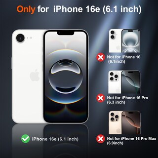 Foto 2 | Funda Magnética Supfine Para Iphone 16e 2025, Color Blanco Envejecido - Venta Internacional.