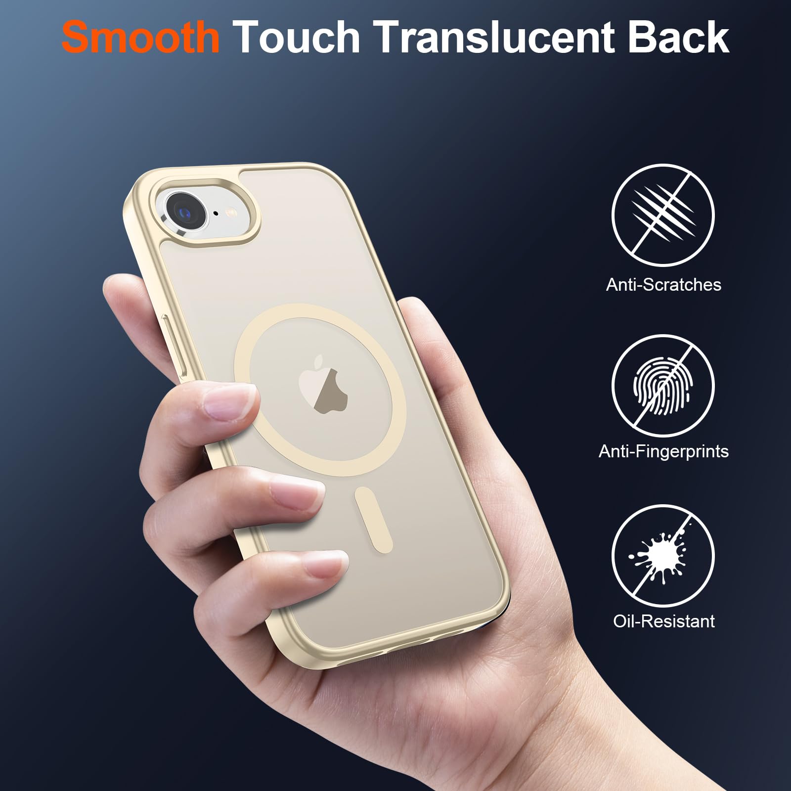 Foto 7 pulgar | Funda Magnética Supfine Para Iphone 16e 2025, Color Blanco Envejecido - Venta Internacional.