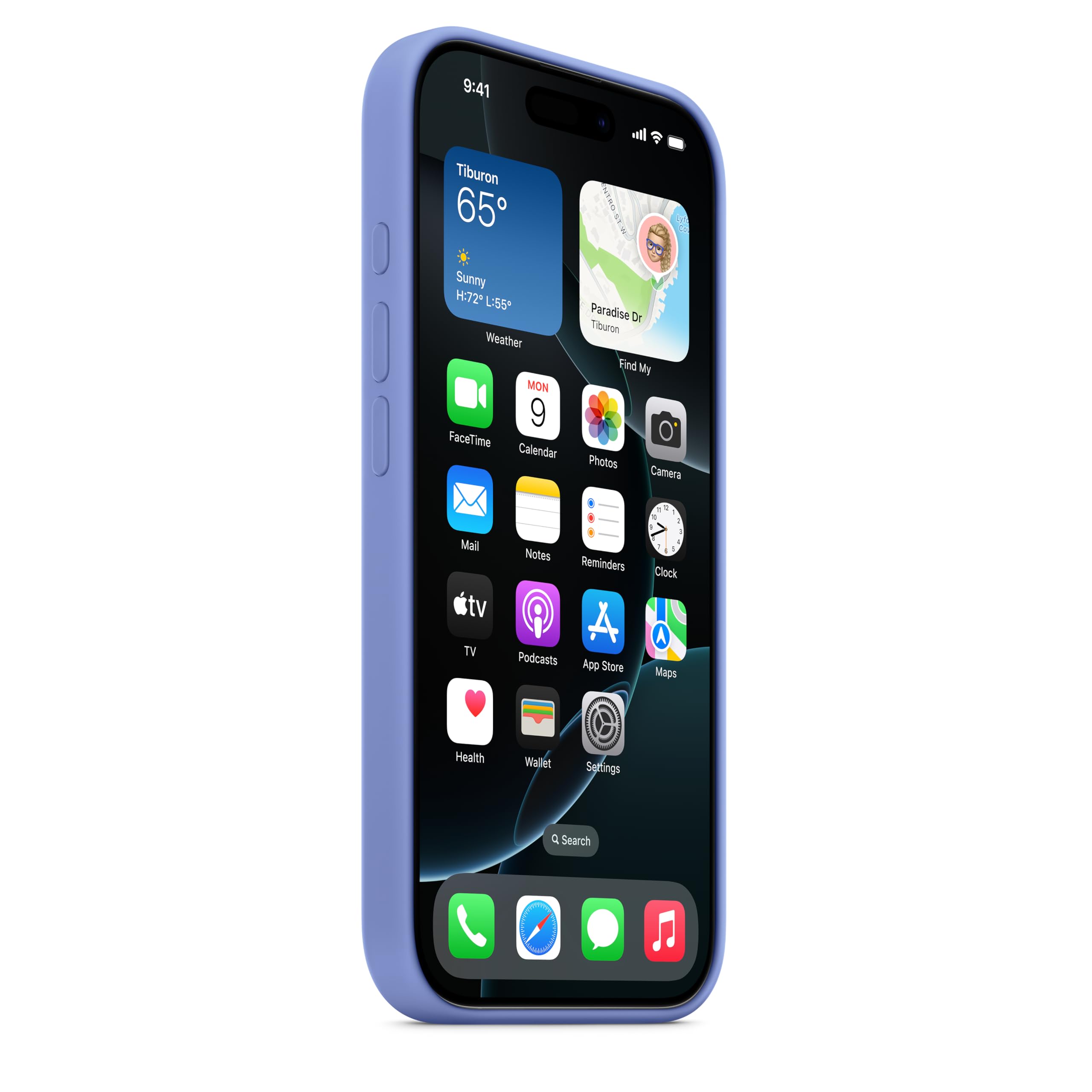 Foto 6 pulgar | Funda De Silicona Para Apple Iphone 16 Pro Con Magsafe Periwinkle - Venta Internacional.