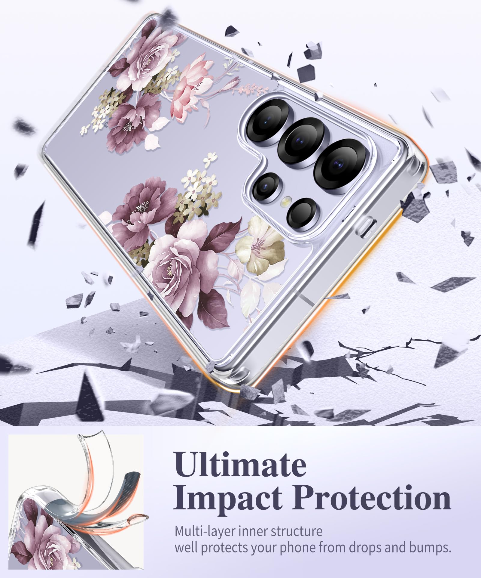 Foto 5 pulgar | Funda De Teléfono Gviewin Para Samsung Galaxy S25 Ultra 2025 6.9 - Venta Internacional.