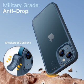 Foto 3 | Funda Jetech Matte Para Iphone 13 De 6.1 Pulgadas, Color Azul Tormenta - Venta Internacional.