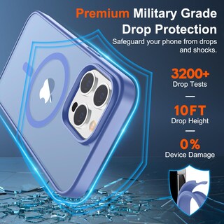 Foto 3 | Funda Magnética Supfine Para Iphone 14 Pro Max, Azul Y Morado - Venta Internacional.