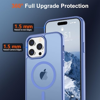 Foto 4 | Funda Magnética Supfine Para Iphone 14 Pro Max, Azul Y Morado - Venta Internacional.