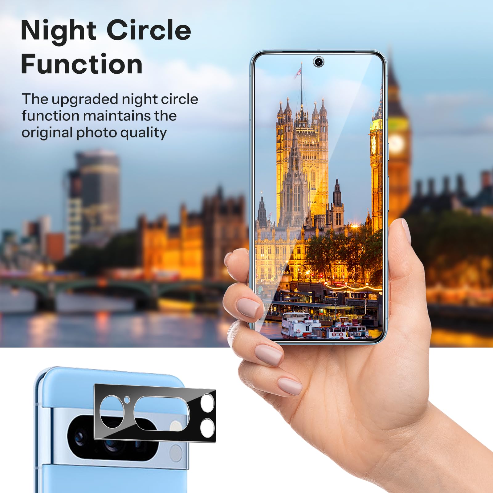 Foto 4 pulgar | Protector De Pantalla Omoton Para Google Pixel 8 Pro 6.7'' 2023 - Venta Internacional.