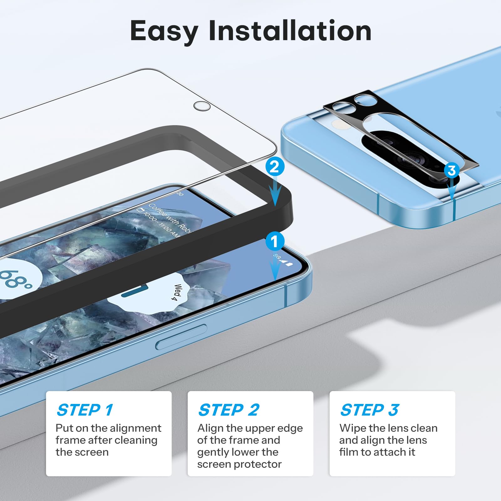 Foto 4 | Protector De Pantalla Omoton Para Google Pixel 8 Pro 6.7'' 2023 - Venta Internacional.