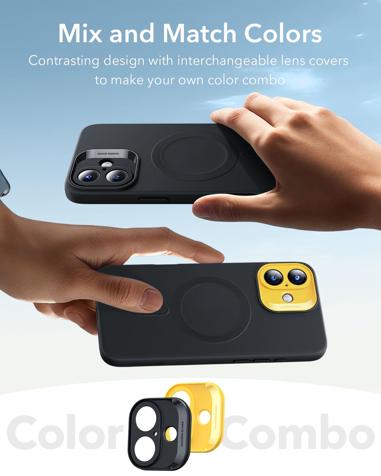 Foto 7 pulgar | Funda Esr Para Iphone 16 Con Carga Magnética Magsafe Negra - Venta Internacional.
